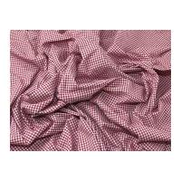 colour woven yarn dyed 2mm gingham cotton chambray dress fabric cerise ...