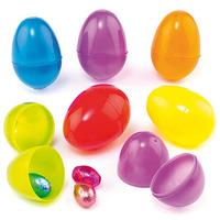 coloured plastic eggs pack of 12