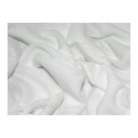 cotton loop double sided towelling fabric white