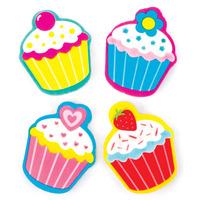 Cool Cupcakes Erasers (Pack of 12)