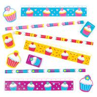 cool cupcakes 4 piece stationery sets pack of 20 sets