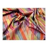 Colour Woven Ikat Stripe Cotton Dress Fabric