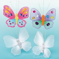 Colour-in Fabric Butterflies (Pack of 24)