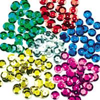 coloured sequins per 3 jars