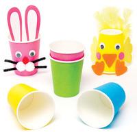 coloured paper cups pack of 24