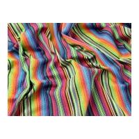 colour woven indian stripe cotton dress fabric multicoloured