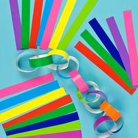 coloured paper chains per 3 packs