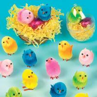 Coloured Mini Fluffy Chicks (Box of 60)