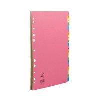 concord bright subject dividers europunched a z a4 assorted ref 52499