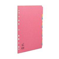 concord bright subject dividers europunched 20 part extra wide a4 asso ...