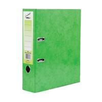 Concord (A4) Contrast Lever Arch File Laminated Capacity 80mm Lime [Pack 10]