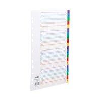 concord plastic index polypropylene 120 micron europunched a z a4 asso ...