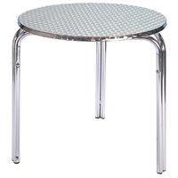 cozy bay bistro round 3 legged table with curve edging