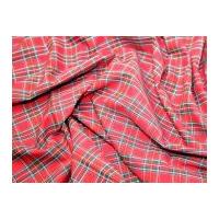 cotton tartan check dress fabric redbottleyellow