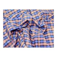 Cotton Tartan Check Dress Fabric Blue/Pink/Green