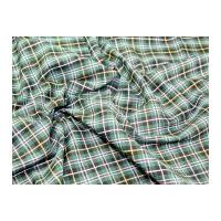 Cotton Tartan Check Dress Fabric Green/Navy/Yellow/Red
