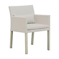 Cozy Bay Verona Aluminium and Fabric Dining Chair in Light Taupe