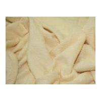Cotton Loop Double Sided Towelling Fabric Cream