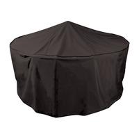 Cozy Bay Premium 6-8 Seater Extra Large Circular Patio Set Cover Black