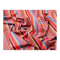 Colour Woven Stripe Cotton Dress Fabric