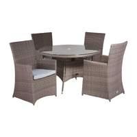 cozy bay hawaii rattan tea set for two with high back chairs in onyx c ...