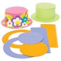 coloured top hat craft kits pack of 16