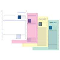 Communisis Sage Compatible Invoice 4 Part NCR Paper with Tinted Copies (1 x Pack of 500 Forms)