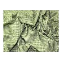 Colour Woven Yarn Dyed 2mm Gingham Cotton Chambray Dress Fabric Green