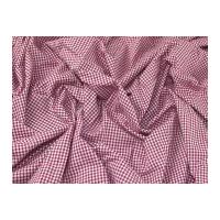 colour woven yarn dyed gingham check dress fabric cerise pink