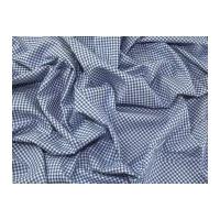 colour woven yarn dyed gingham check dress fabric blue