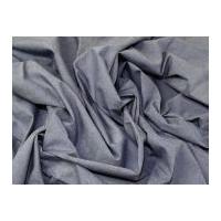 Coloured Fine Cotton Chambray Dress Fabric Indigo Blue