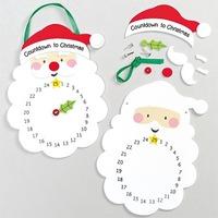 Countdown to Christmas Santa Clock Kits (Pack of 5)