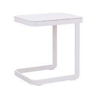 Cozy Bay Verona Aluminium U Shape Side Table in White