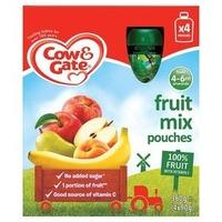 Cow & Gate Fruit Mix Pouches 4 Months+ 4 x 90g