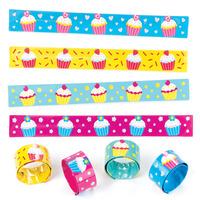 cool cupcakes snap on bracelets pack of 32