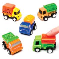 construction truck pull back racers pack of 6