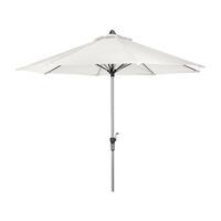 cozy bay 3m deluxe crank parasol in creamy white