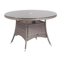 Cozy Bay Hawaii Rattan 4 Seater Dining Table in Onyx Cocoa