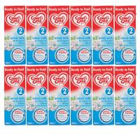 Cow & Gate Stage 2 Hungrier Baby Milk Ready to Feed Milk 12 Pack 200ml x 12