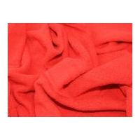 cotton loop double sided towelling fabric red