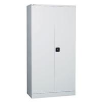 contract steel cupboard 1016mm high coffee and cream