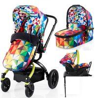 cosatto ooba 3in1 travel system with port car seat isofix base spectro ...