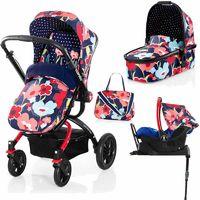Cosatto Ooba 3in1 Travel System with Port Car Seat & ISOFIX Base -Proper Poppy (New)