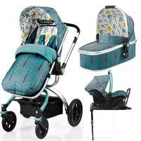 Cosatto Ooba 3in1 Travel System with Port Car Seat & ISOFIX Base-Fjord (New)