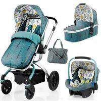 cosatto ooba 3in1 travel system with port car seat fjord new