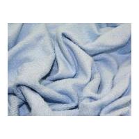 Cotton Loop Double Sided Towelling Fabric Pale Blue