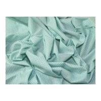 Colour Woven Yarn Dyed 2mm Gingham Cotton Chambray Dress Fabric Mint Green