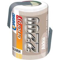 Conrad Energy 205998 NiMH Battery 4/5 Sub C Single Cell 1.2V 2200m...