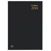 Collins Eco A5 Desk Diary DayPage 2018 Black EC52