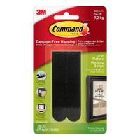 Command Large Picture Hanging Strips Black Pack of 4 17206BLK